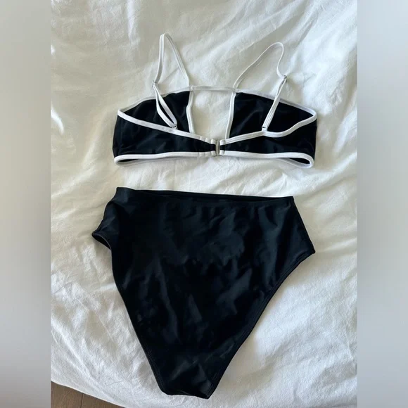 House of Harlow 1960 x REVOLVE Jill Top and High Waist Bottoms Bikini Black - Picture 3 of 9